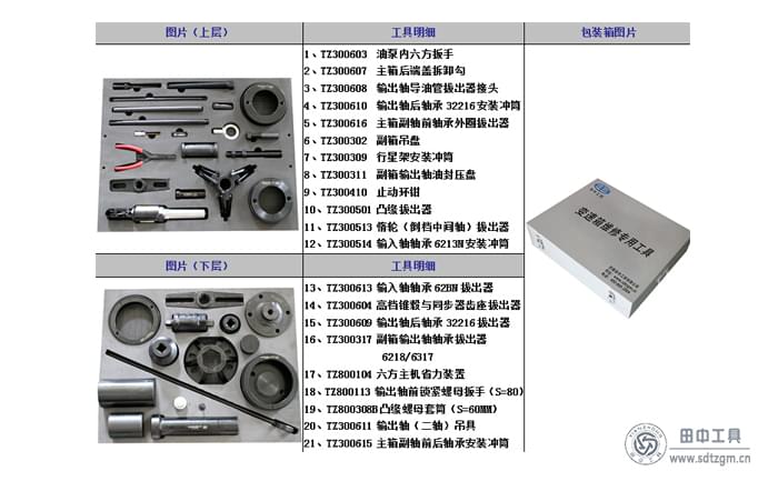 重汽变速箱维修工具