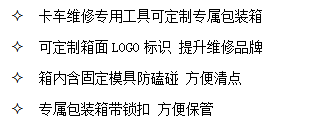 山东必博bibo卡车维修专用工具可定制专属包装箱，内含模具防磕碰